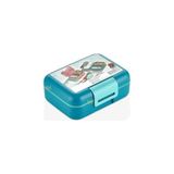 Yakestore Bento 1600ML Lunchbox Tek Katlı 2 Bölmeli Pp Plastik Sefer Tası Yemek Kutusu Turkuaz - Kestane Akaju - Option-1