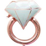 Yakestore Bride To Be Rose Gold Yüzük Folyo Balon - Option-1 - Ahşap