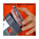 Yakestore Cam Kavanoz, Cam Saklama Kabı, Hava Sızdırmaz Baklagil Kuruyemiş Kapları Pratik Kapaklı (1000 Ml) (2'li Siyah) - 0 Siyah - Option-1