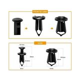 Yakestore Gooacc Kapak Altında 70 Adet Motor, Sıçrama Koruması, Karoser Vidaları, Tampon, Çamurluk, Astar, Itmeli Retainer Sabitleyici Nietclips - 0 - Siyah - Option-1