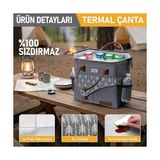 Yakestore Haegs Kadın Termal Çanta, Yalıtımlı Yemek Taşıma, Bayan Beslenme Çantası, Sızdırmaz Beslenme Kutusu, Yetişkinler ve Çalışanlar Için - Option-1 - 12M-Krem