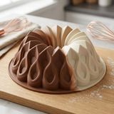 Yakestore Kafes Tasarımlı Silikon Kek Kalıbı - Yüksek Isıya Dayanıklı, Yapışmaz ve Esnek Pasta Kalıbı (22X8 Cm, 1 Adet) - Option-1
