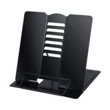 Yakestore Metal Kitap Okuma Standı 6 Kademe Ayarlanabilir Kitap Tutucu Ofis Çalışma Ders - Option-1 - 00-Siyah - Beyaz