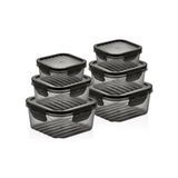 Yakestore Mithra Life 6 Adet Vakumlu Sızdırmaz Saklama Kabı Seti 400ML 800ML 1400ML MIT1087 - 0 Siyah - Option-1