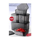 Yakestore No Frost Silikon Yumuşak Kapalı Saklama Kabı Dondurucu ve Buzluk Saklama Kabı 675ML, Kapaklı No Frost Saklama Kabı 675ML, Derin Dondurucu Saklama Kabı 675ML - 0 Siyah - Option-1