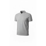 Yakestore YAKE STORE Erkek Pike Kumaş Düğmeli Yaka Regular Fit Günlük Kısa Kol Tişört T-shirt - Gri - Gri