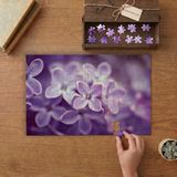Yakın Çekim Leylak Çiçeği Tasarımı 240 Parça Ahşap Puzzle Ahşap Kutuda MP03529