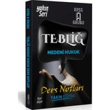 Yakın Eğitim KPSS A Grubu Tebliğ Medeni Hukuk Ders Notları - Alper Akçay
