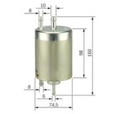 YAKIT FILTRESI MERCEDES M112 M113 M273 W202 W203 CL203 C208 C209 W210 C215 W220 R230 R170 W463