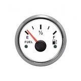 YAKIT SEVİYE GÖSTERGESİ ÇAP 52mm BEYAZ 12/24v TEKNE YAT