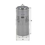 Yakıt Su Ayırıcı Filtre Axor Actros Travego Mann Filter Wk1080/7X