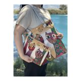YAKUP YILMAZ KEDİ SANATI LAPTOP-KİTAP-PLAJ ÇANTASI 2Lİ SET