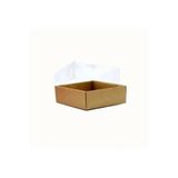 YakupBabada 9x9x3 cm Kraft Asetat Kapaklı Kutu (50 adet)