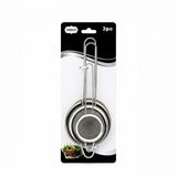 YAKUT-9791 Tel Süzgeç Mini 5-7-8cm Metal Sap 8.5-10.5-10.5cm 3 Adet Set Metal Çerçece