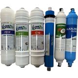 Yakut Puretech Puretech Su Arıtma Cihazı Filtre Takımı Yakut serisi (Nsf)Li 6 adet (orijinal)