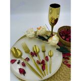 Yakut Titanyum Gold 60 Parça Çatal Kaşık Takımı (Bıçak Yoktur)
