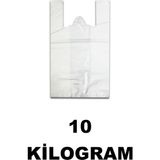 Yakutsan 10 kg Beyaz Market Poşeti Küçük Boy 24X46 cm Atlet Poşet