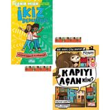 Yalanlar Gerçekler ve Kurabiyeler İkiz Dedektifler / Kapıyı Açan Kim? (2 Kitap + Ayraç) - a4