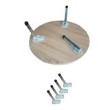 YALÇIN Katlanır Yer Sofrası Metal Ayağı, Sofra Ve Sini Altı Ayakları 4 Adet Katlanır