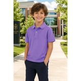 Yalçınoğlu Premium Okul Lakosu Polo Yaka %100 Pamuk Erkek Çocuk Okul Tişörtü Kısa Kol Penye 8-16 Yaş I Çocuk Okul Forması Polo Yaka Basic Tişört Unisex Kısa Kol Yumuşak Dokulu Nefes Alan Kumaş 8-16 Yaş - 14 Yaş - Mor