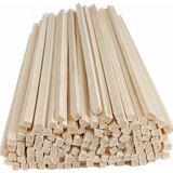 Yalçıntaş Wood Yalçıntaşwood 1 cm x 1 cm Silinmiş Kavak Ahşap Çıta (10 Adet) - 200 cm