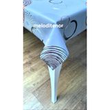 Yaldızlı simli parlak yanardöner gümüş siyah bordo daire halka yuvarlak desen lüks dokuma kumaş astar pürüzsüz leke tutmayan yüzey silinebilir gümüş pvc muşamba masa örtüsü kırmızı Gri 140 x 200