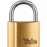 Yale 40 mm MASTERLİ pas sistem prinç sarı asma kilit tek anahtar