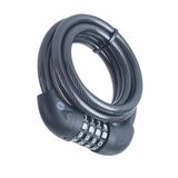 Yale Essential Güvenlikli Şifreli Kablolu Kilit, YCC0/10/180/2, 140 mm, Örgü Çelik, 4 Haneli Kod, Tuzlu Su Püskürtme Testinde 96 Saat Dayanıklılık, Bisiklete Monte Edilebilir