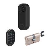Yale Linus L2 Akıllı Kilit Siyah Ayarlanabilir Silindir Parmak İzi Okuyucu - 3'lü Bundle Seti