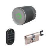 Yale Linus L2 Lite Akıllı Kilit Gümüş Ayarlanabilir Silindir Parmak İzi Okuyucu - 3'lü Bundle Seti