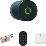 Yale Linus L2 Lite Akıllı Kilit Seti Siyah Barel Parmak İzi Tuş Takımı ve Wi-Fi Köprüsü