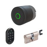 Yale Linus L2 Lite Akıllı Kilit Siyah Ayarlanabilir Silindir Parmak İzi Okuyucu - 3'lü Bundle Seti