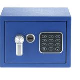 Yale Mavi Renk Dijital Mini Boy Şifreli Kasa 17 cm Derinlik 23 cm Genişlik 17 cm YSV/170/DB1/B