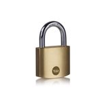 Yale - Y110B/40/122/1 standart güvenlik 40 mm pirinç asma kilit - açık çelik askı - 3 anahtar