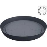 Yalı Saksı Tabağı No7 Antrasit 32,5cm Serinova Toxa Saksısı Altlığı 7 Numara Plastik Tabak Altlık