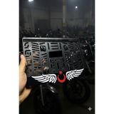 Yalıgraf Reklam Tabela Kanatlı Türk Bayrağı Kırmızı Beyaz Ay Yıldız Piano Black Pleksi Motor Plakalık Motosiklet Plakalık