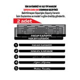 Yalıgraf Reklam Tabela Kişiye Özel İsim Soyisim Ad Soyad Yazılı Piano Black Pleksi Oto Plakalık - Kişiye Özel Araba Plakalığı - Yeni Araç Hediyesi Takım