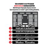 Yalıgraf Reklam Tabela Kişiye Özel İsim Soyisim Ad Soyad Yazılı Piano Black Pleksi Plakalık - Kişiye Özel Motor Plakalığı - Yeni Motorsiklet Hediyesi