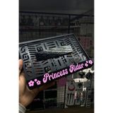 Yalıgraf Reklam Tabela Princess Rider Motor Plakalık Takmatik Pleksi Plakalık Kızlara Özel