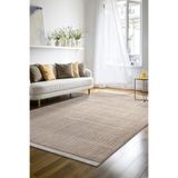 Yalın Microfiber Bukle Dokuma Halı Antre Hol Kesme Halı Yolluk 5771 Krem Bej