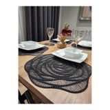 YALINSHOME çeyiz lüx amerikan servis runner supla 12 parça(6 supla 6 bardak altlığı)