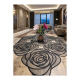 YALINSHOME LÜX masa örtüsü ve fiskos örtüsü dantel SİYAH 95X95 cm