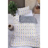 Yalıteks Home Tek Kişilik Welsoft Çift Taraflı Lüks Yorgan ve Yastık Kılıfı -Big Stars - 155 x 215 cm - Sarı - 106