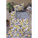 Yalıteks Home Tek Kişilik Welsoft Çift Taraflı Lüks Yorgan ve Yastık Kılıfı -Prizma - 155 x 215 cm - 02-Sarı