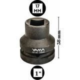 Yama YAHL1K20 1’’ 20MM Crmo Kare Tip Metrik Lokma - Siyah