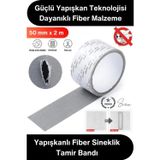 #YamaBandı Sineklik Tamir Bandı Yapışkanlı Fiber Tül Yama 50 mm x 2 Metre Delik Onarım Bandı Pencere