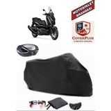 Yamaha 2025 Xmax Branda Siyah Arka Çanta Uyumlu(Topcase) Motosiket Brandası Motor Örtüsü Çadır Su Geçirmez Motosiklet Kılıfı Motor Brandası,lastikli,taşıma Torbalı