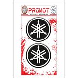 Yamaha 3D Kabartmalı Damla Logo Sticker 5cm 04