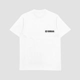 Yamaha Baskılı Unisex T-Shirt - Beyaz
