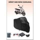 Yamaha Cygnus L Uyumlu Siyah Motorsiklet Branda, Motor Örtüsü